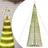 LED Christmas Tree 1028 LEDs Warm White 400 cm - Front View