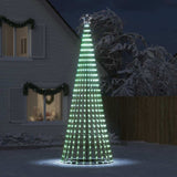 LED Christmas Tree 1028 LEDs Cold White 400 cm - Side View