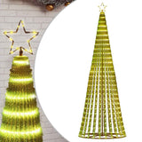LED Christmas Tree with Spikes 570 LEDs Warm White 300 cm - Front View