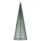 LED Christmas Tree with Spikes 570 LEDs Warm White 300 cm - Top-Down View