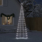 LED Christmas Tree with Spikes 570 LEDs Cold White 300 cm