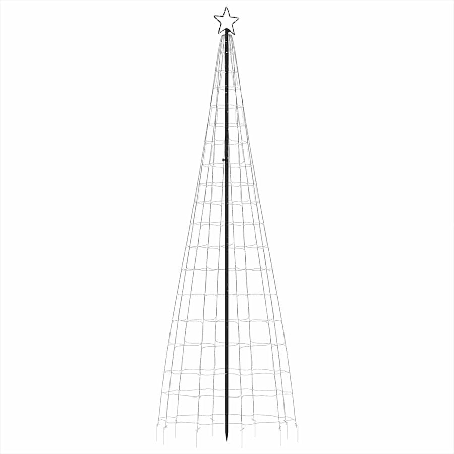 LED Christmas Tree with Spikes 570 LEDs Cold White 300 cm