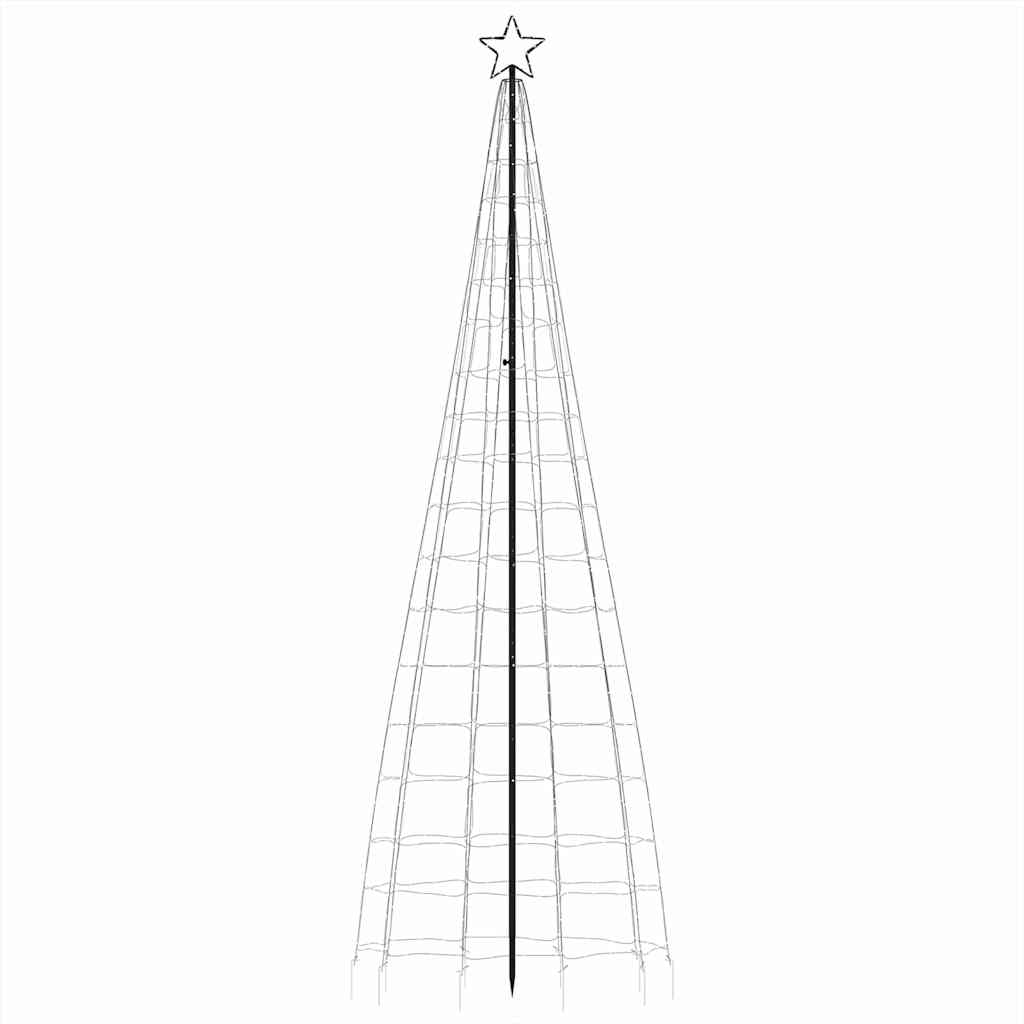 LED Christmas Tree with Spikes 570 LEDs Cold White 300 cm