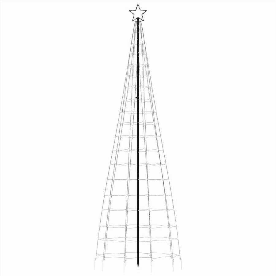 LED Christmas Tree with Spikes 570 LEDs Cold White 300 cm