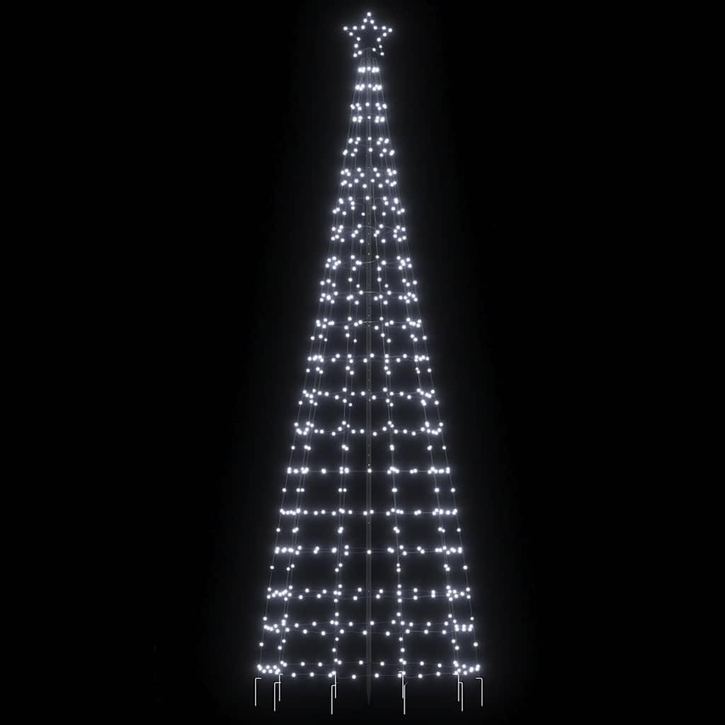 LED Christmas Tree with Spikes 570 LEDs Cold White 300 cm