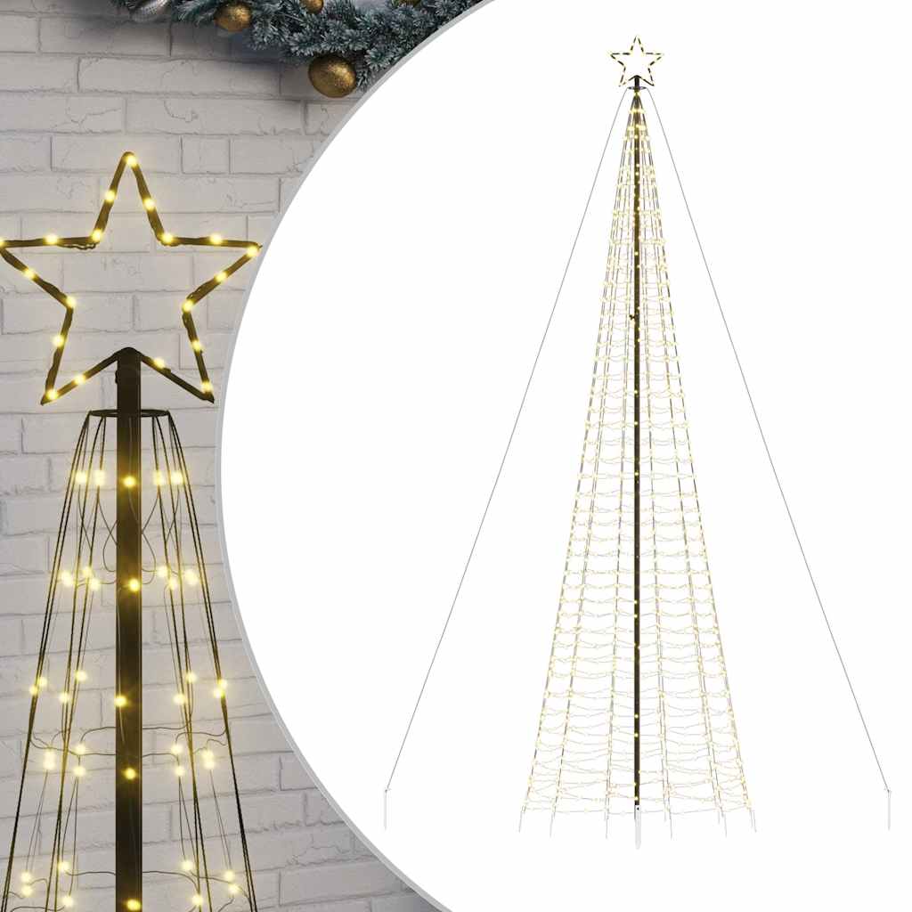 LED Christmas Tree with Spikes 1534 LEDs Warm White 500 cm