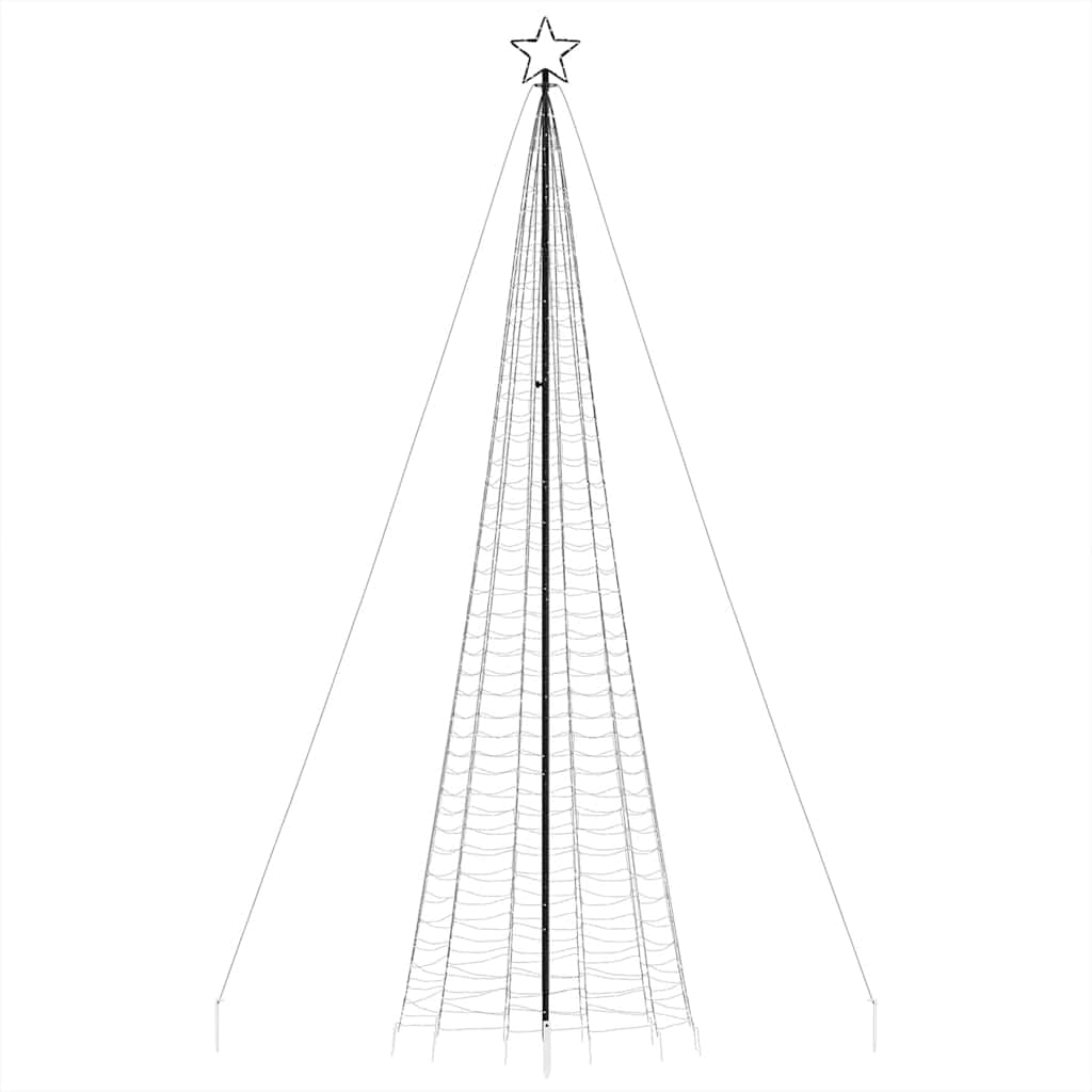 LED Christmas Tree with Spikes 1534 LEDs Warm White 500 cm