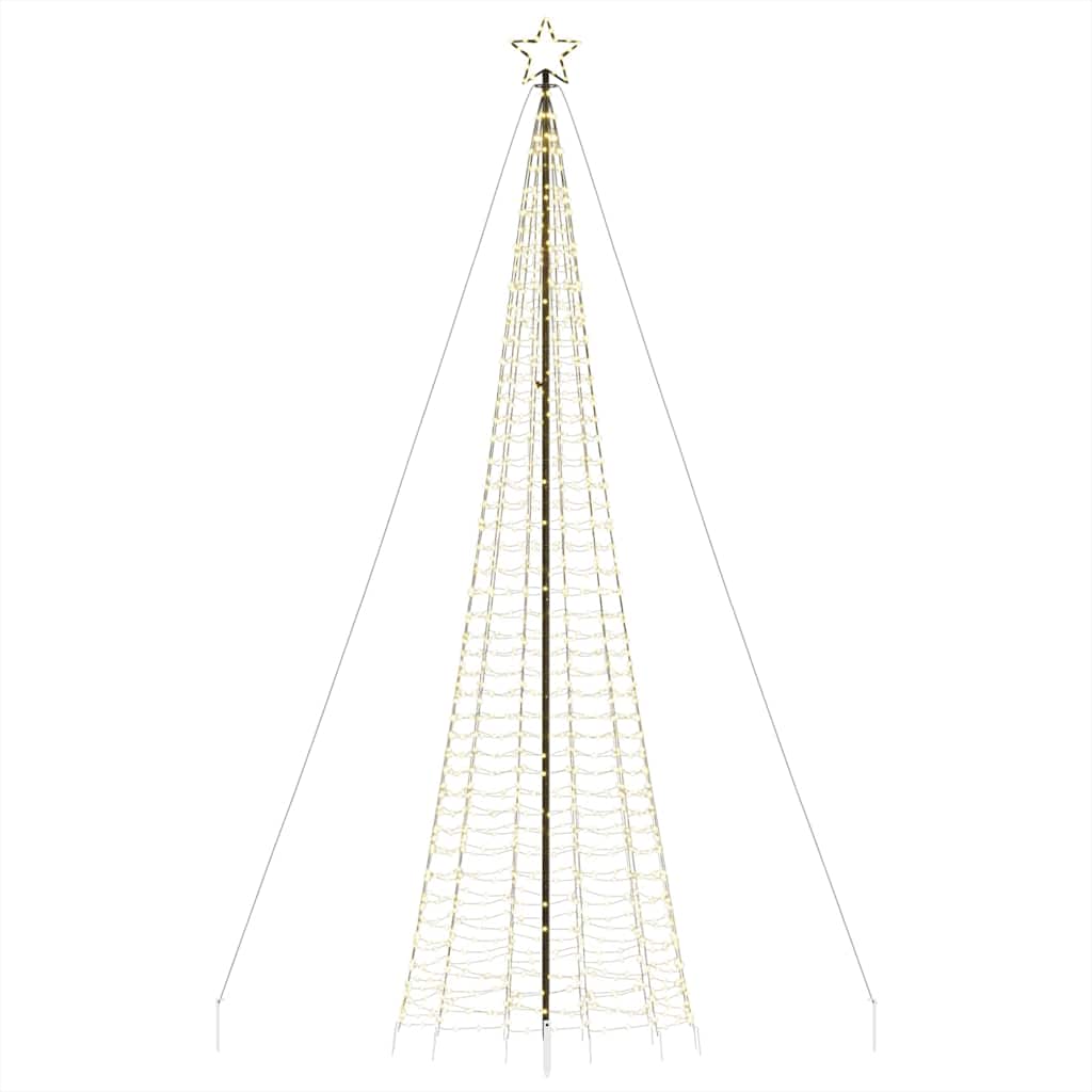 LED Christmas Tree with Spikes 1534 LEDs Warm White 500 cm