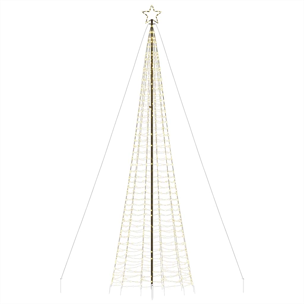 LED Christmas Tree with Spikes 1534 LEDs Warm White 500 cm