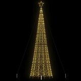 LED Christmas Tree with Spikes 1534 LEDs Warm White 500 cm