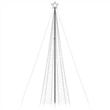 LED Christmas Tree with Spikes 1534 LEDs Cold White 500 cm - 45-Degree Angle