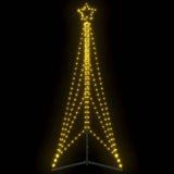 LED Christmas Tree 483 LEDs Warm White 240 cm - Side View