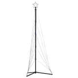 LED Christmas Tree 525 LEDs Warm White 302 cm - Top-Down View