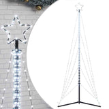 LED Christmas Tree 525 LEDs Cold White 302 cm - Front View