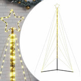 LED Christmas Tree 615 LEDs Warm White 404.5 cm - Front View