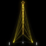 LED Christmas Tree 615 LEDs Warm White 404.5 cm - Side View