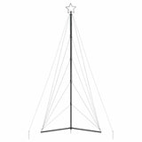 LED Christmas Tree 615 LEDs Cold White 404.5 cm - Rear View