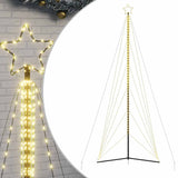 LED Christmas Tree 861 LEDs Warm White 478 cm - Front View