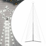 LED Christmas Tree 861 LEDs Cold White 478 cm - Front View