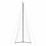 LED Christmas Tree 861 LEDs Cold White 478 cm - Rear View