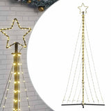 LED Christmas Tree 447 LEDs Warm White 240 cm - Front View