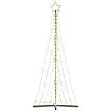 LED Christmas Tree 447 LEDs Warm White 240 cm - Rear View