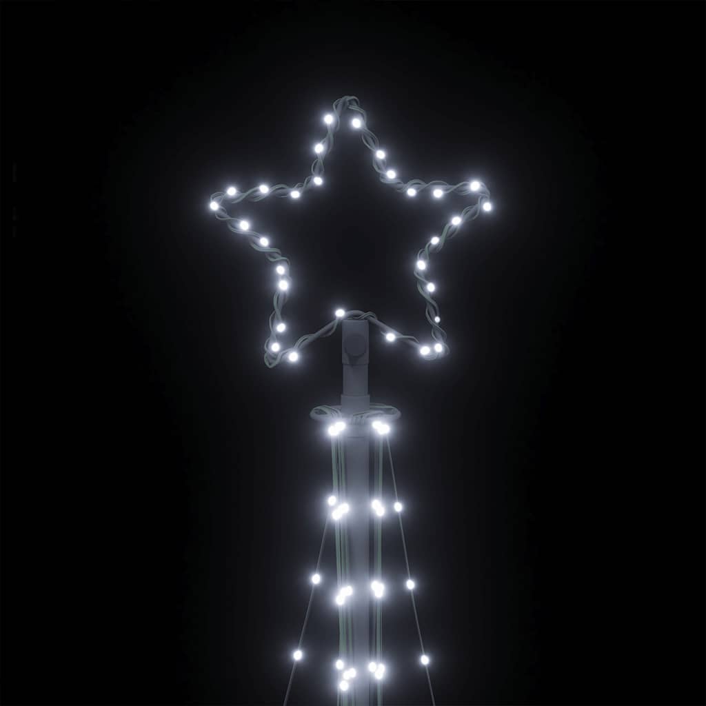 LED Christmas Tree 447 LEDs Cold White 240 cm
