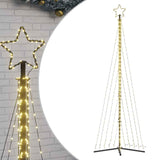 LED Christmas Tree 495 LEDs Warm White 302 cm - Front View