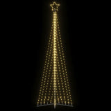 LED Christmas Tree 495 LEDs Warm White 302 cm - Side View