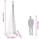LED Christmas Tree 495 LEDs Cold White 302 cm - Extra Image