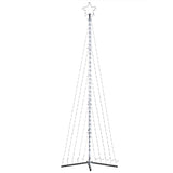 LED Christmas Tree 495 LEDs Cold White 302 cm - Rear View
