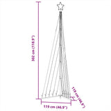 LED Christmas Tree 495 LEDs Cold White 302 cm