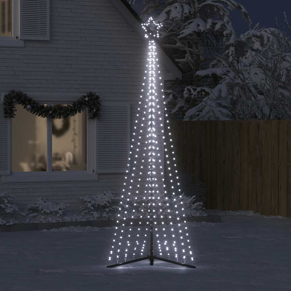 LED Christmas Tree 495 LEDs Cold White 302 cm