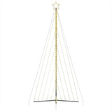 LED Christmas Tree 570 LEDs Warm White 404.5 cm - Rear View