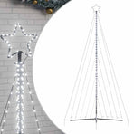 LED Christmas Tree 570 LEDs Cold White 404.5 cm