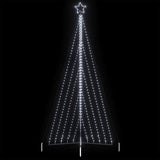 LED Christmas Tree 570 LEDs Cold White 404.5 cm - Side View