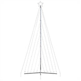 LED Christmas Tree 570 LEDs Cold White 404.5 cm - Rear View