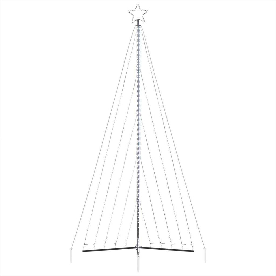 LED Christmas Tree 570 LEDs Cold White 404.5 cm