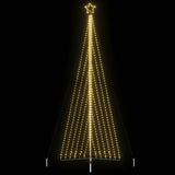 LED Christmas Tree 789 LEDs Warm White 478 cm - Side View