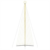 LED Christmas Tree 789 LEDs Warm White 478 cm - Rear View