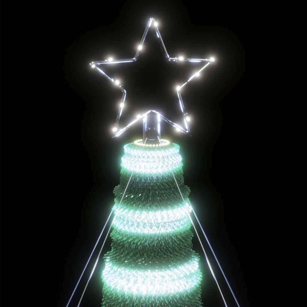 LED Christmas Tree 1544 LEDs Cold White 500 cm
