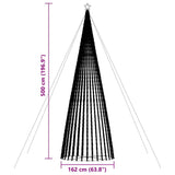 LED Christmas Tree 1544 LEDs Cold White 500 cm - Extra Image