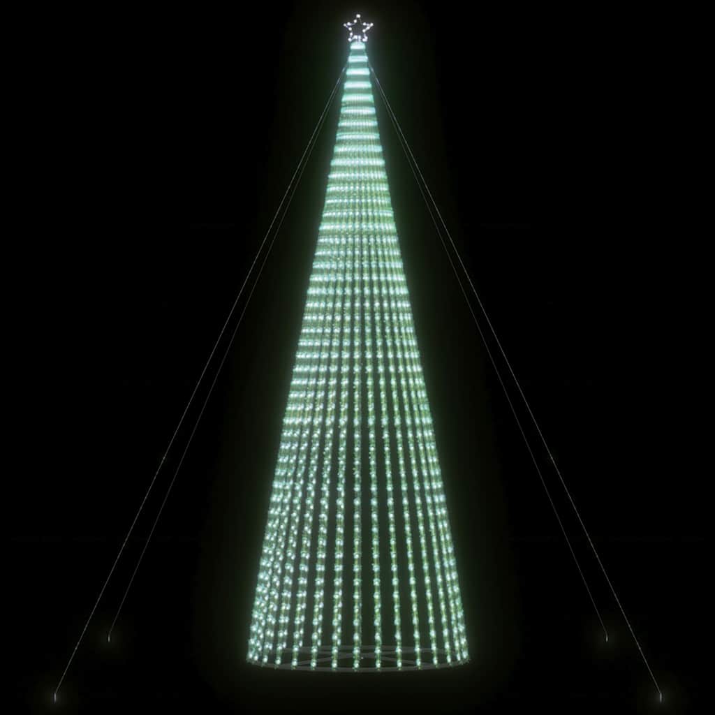 LED Christmas Tree 1544 LEDs Cold White 500 cm