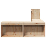 Bedside Cabinet with Desk 232x122x75 cm Solid Wood Pine - 45-Degree Angle
