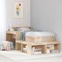 Bedside Cabinet with Desk 232x122x75 cm Solid Wood Pine