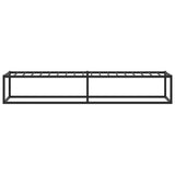 Bed Frame without Mattress Black 92x187 cm Single Metal - Rear View