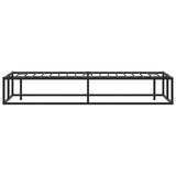 Bed Frame without Mattress Black 137x187 cm Double Metal