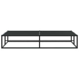 Bed Frame without Mattress Black 183x203 cm King Metal - 45-Degree Angle