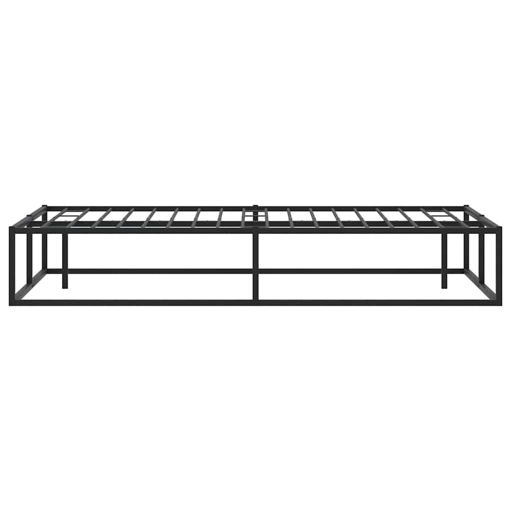 Bed Frame without Mattress Black 183x203 cm King Metal