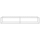 Bed Frame without Mattress White 92x187 cm Single Metal